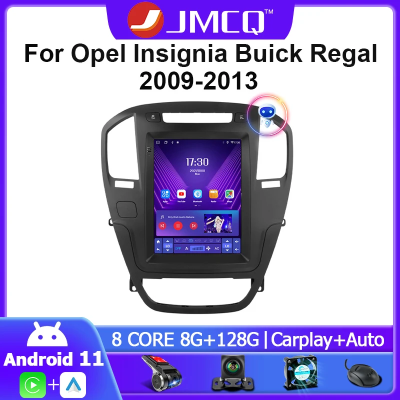 Автомагнитола JMCQ мультимедийный видеоплеер на Android 11 0 для Opel Insignia Buick Regal 2009-2013 Tesla