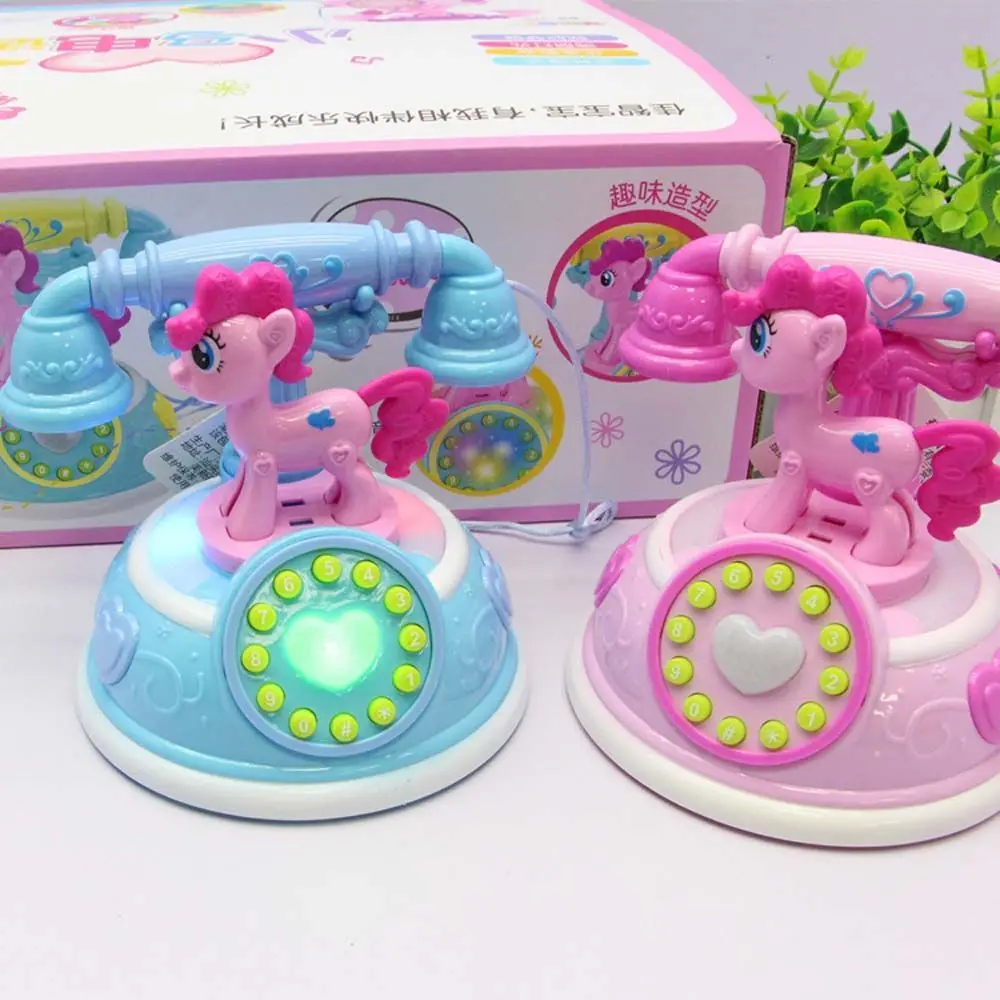 

Phone Toy Story Machine Simulation Landline Phone Pretend Play Toy Emulated Telephone Toys Pony Telephone Toy
