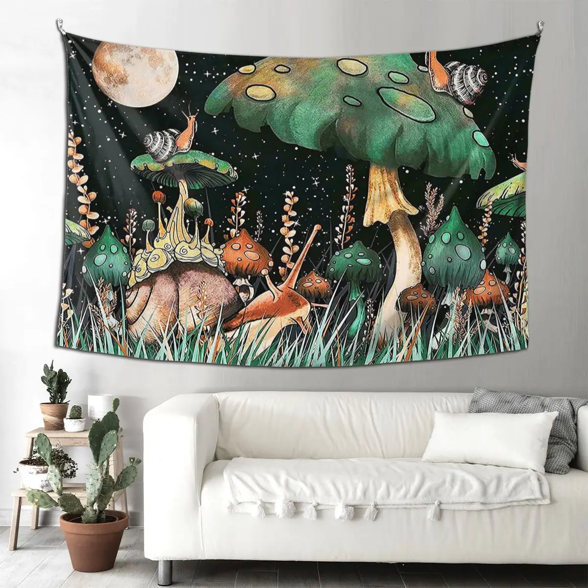 

Psychedelic Mushroom Blanket Hippie Boho Cute Room Home Decor Magic Lace Tapestry