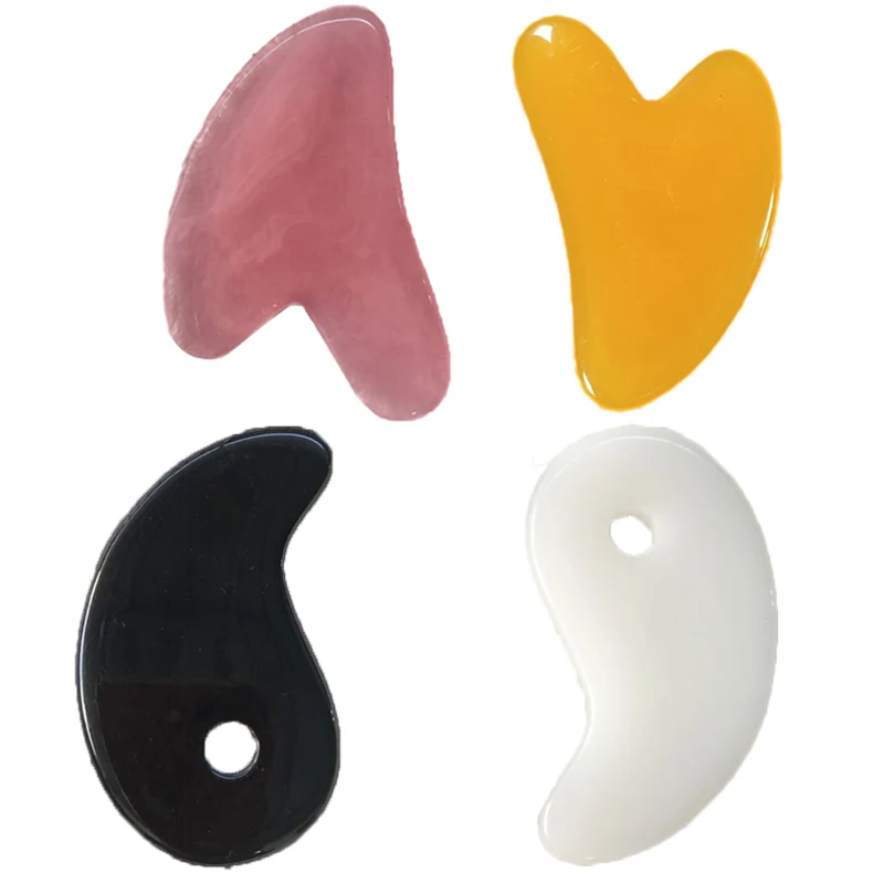 

Массажная пластина для лица Gua Sha, инструмент для украшения кожи, спа-массаж, пчелиный воск, для шеи и спины