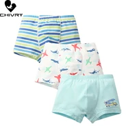 3 piece kids boys underwear cartoon childrens shorts panties for baby boys boxer briefs stripes teenager underpants for 2 10t