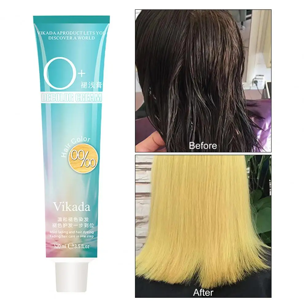 

2Pcs Exquisite Hair Bleaching Cream Efficient Quick Fading Labor Saving Brighten Hair Color Fading Agent