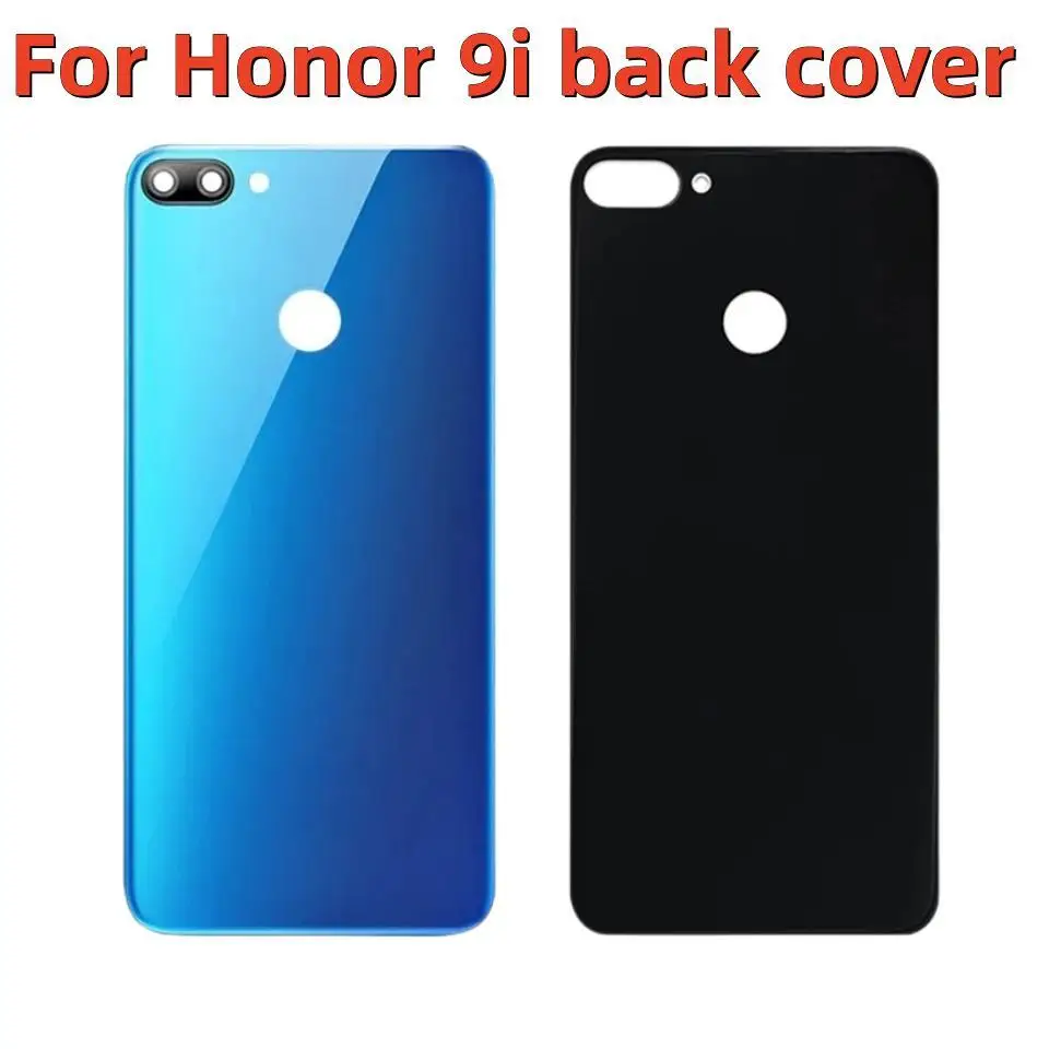 

New Back Glass Housing For Huawei Honor 9i Battery Back Cover Rear Door Panel Case Replace Parts with logo
