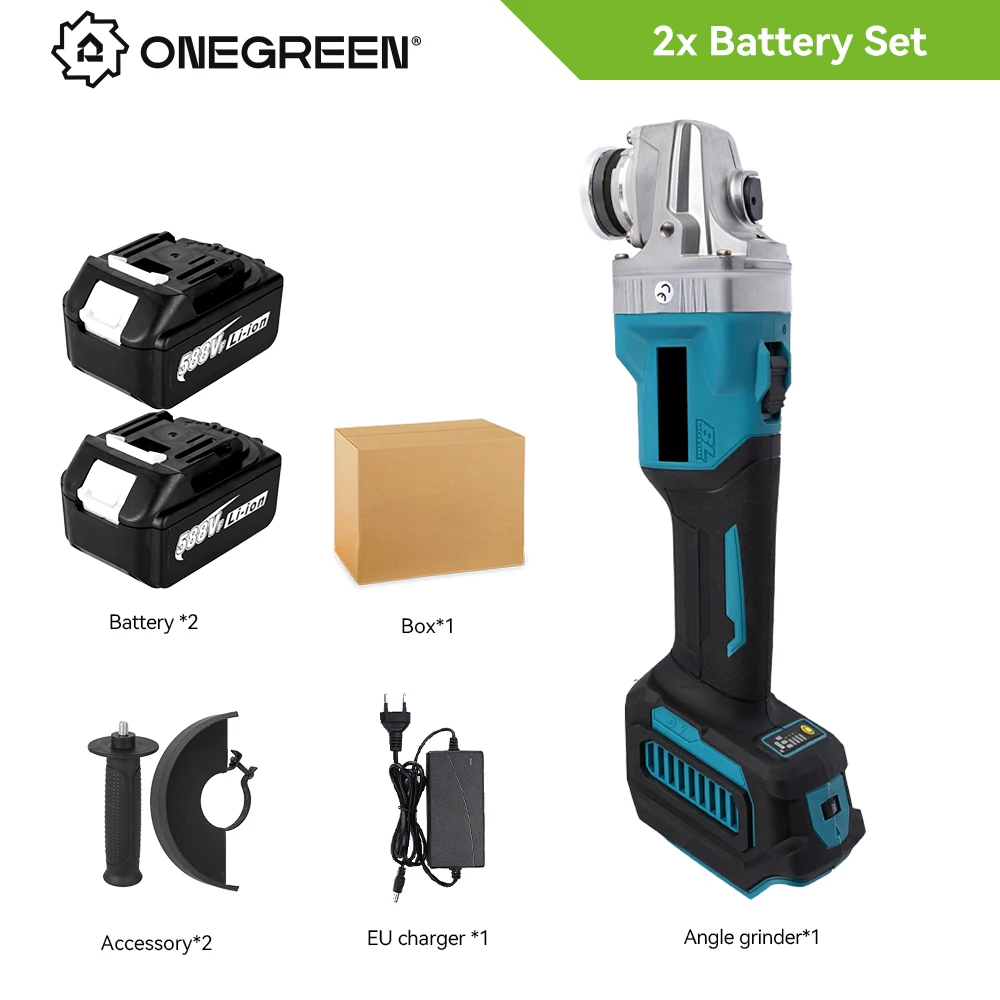 

ONEVAN Бесщёточная угловая шлифовальная машина 125 мм 6 скоростей 18В