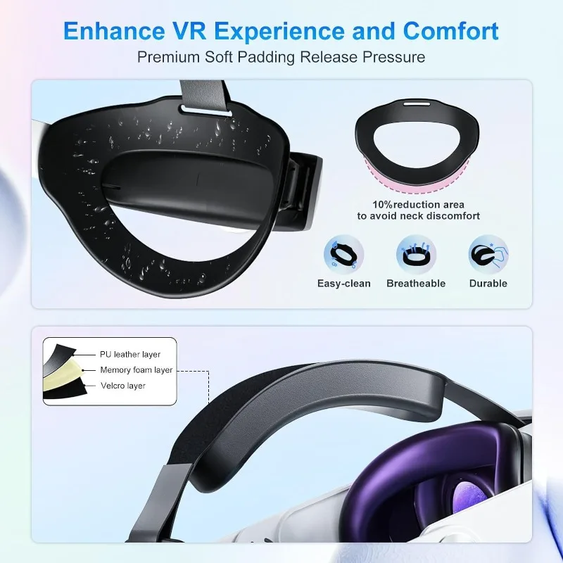 Фото Подходит для аккумулятора гарнитуры Oculus Quest 3/Quest 3s, 10000 мАч, быстрая зарядка 18 Вт, мобильное зарядное устройство, аксессуары для VR. №4
