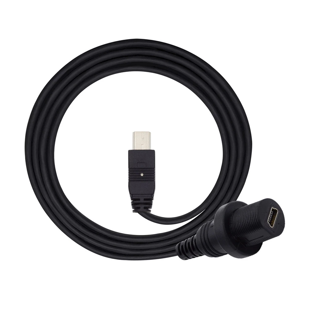 

1 м водонепроницаемый пыленепроницаемый 480 Мбит/с мини USB2.0 5-контактный удлинитель «штырь-гнездо»