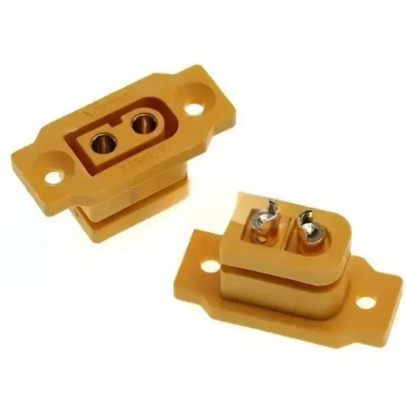 Amass XT60E-F Гнездовой разъем большой ток золотой/латунный никелированный адаптер