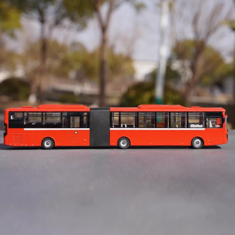 Литой под давлением масштаб 1/64 Шанхайский автобус BRT Rapid Transit шарнирная модель