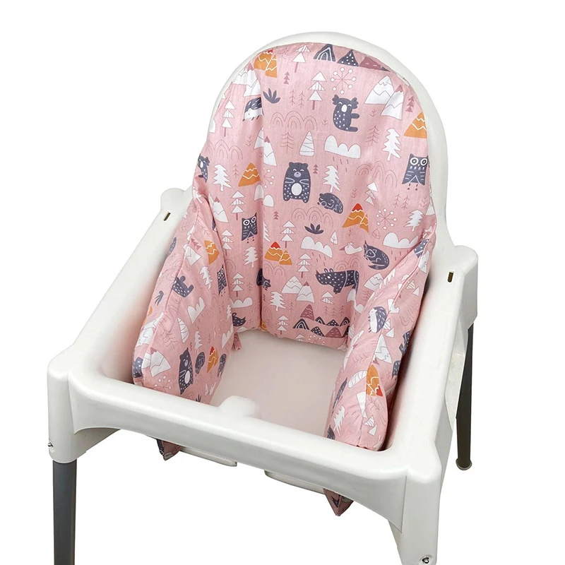 Baby High Chair Cushion Inflatable High Chair Cover Pad Reversible Supporting Cushion for High Chair Wipeable Cover Easy Clean