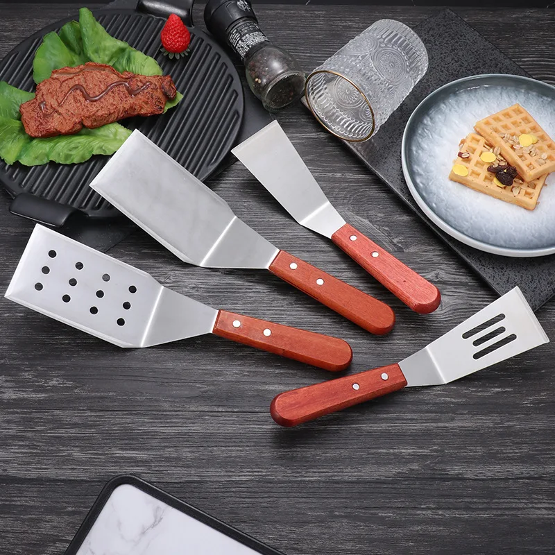 

Stainless Steel Grill Metal Turner Spatula Hamburger Turner, Pancake Burger Flipper for Flat Top Cast Iron BBQ Hibachi Cooking