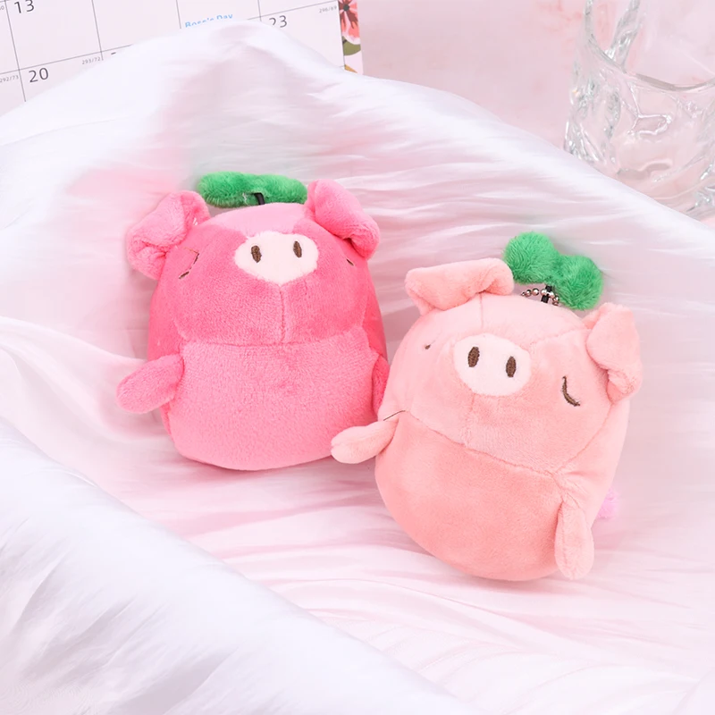 

Милый плюшевый брелок для ключей в виде розовой Красной свиньи, брелок для ключей в виде животных, кукол, милый кулон в виде лечебного пакета, брелок для ключей, подарки