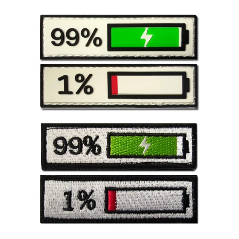 

2 шт., нашивки из ПВХ с вышивкой, 1%, 99%