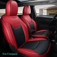 luxury car seat coverfor jeep compass 2017 2021 wear dirt resistant easy cleaning auto waterproof protection accessories