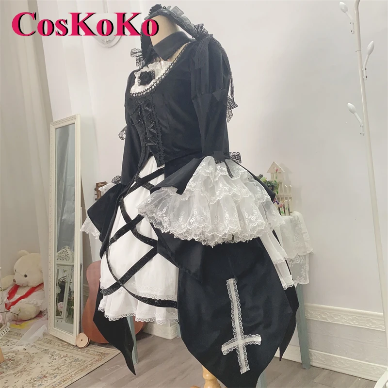 CosKoKo [по индивидуальному заказу] Mercury Lampe Косплей Аниме Rozen Maiden Костюм Великолепное