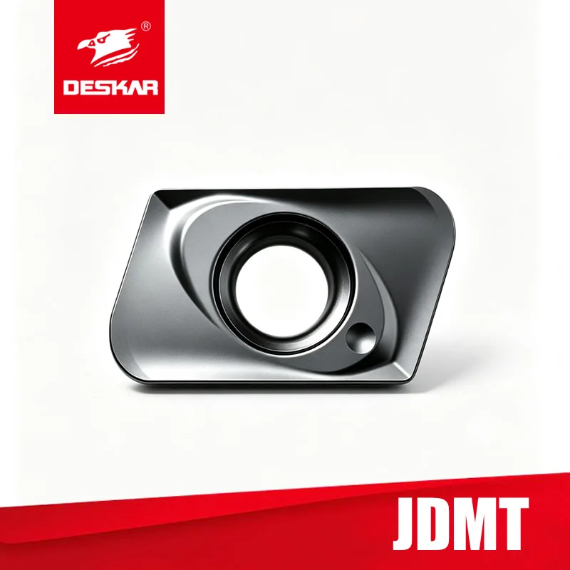 Фото DESKAR JDMT JDMT070204R JDMT070208R LF6018 CNC Суперкачественные мини-вставки ASM ESE для торцевых фрез с высокой подачей, твердосплавные фрезерные пластины для плоскостного фрезерования. №1