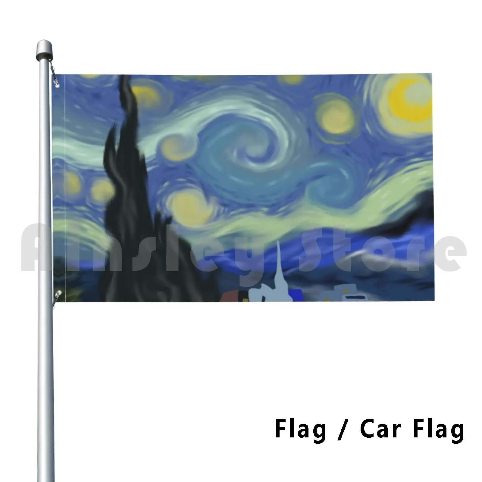 

Starry Night Outdoor Decor Flag Car Flag Art Artists Vangogh Starrynight Poland