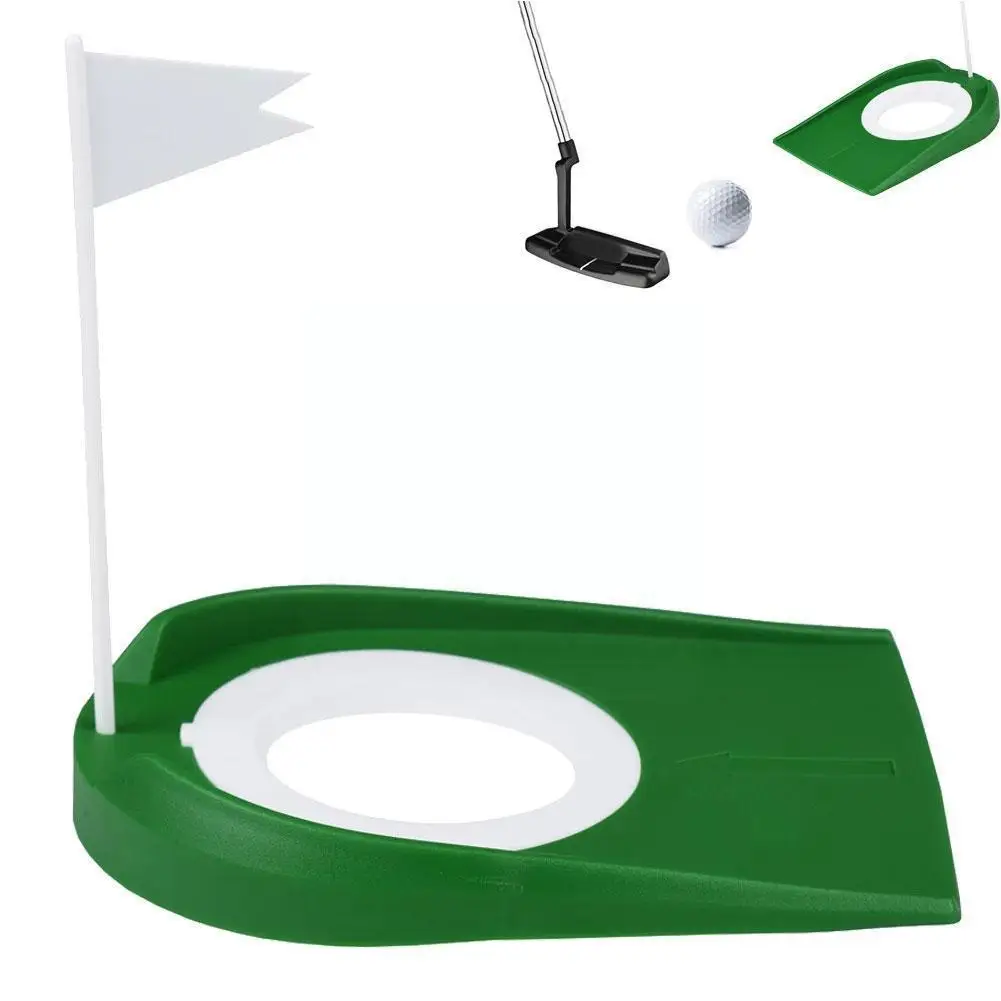 

Golf Putting Trainer With Hole Flag Putter Green Detachable Trainner Aid Indoor/outdoor Training Putter Aids Practice Outdo J9a4