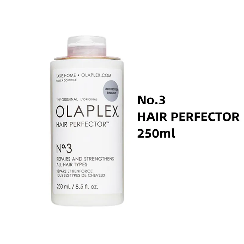 

Olaplex No.3 BOND PERFECTOR Pre-shampoo Repair Hair Structure Strong Hair Reduce Damaded Split Ends Hair Care Product 250ml