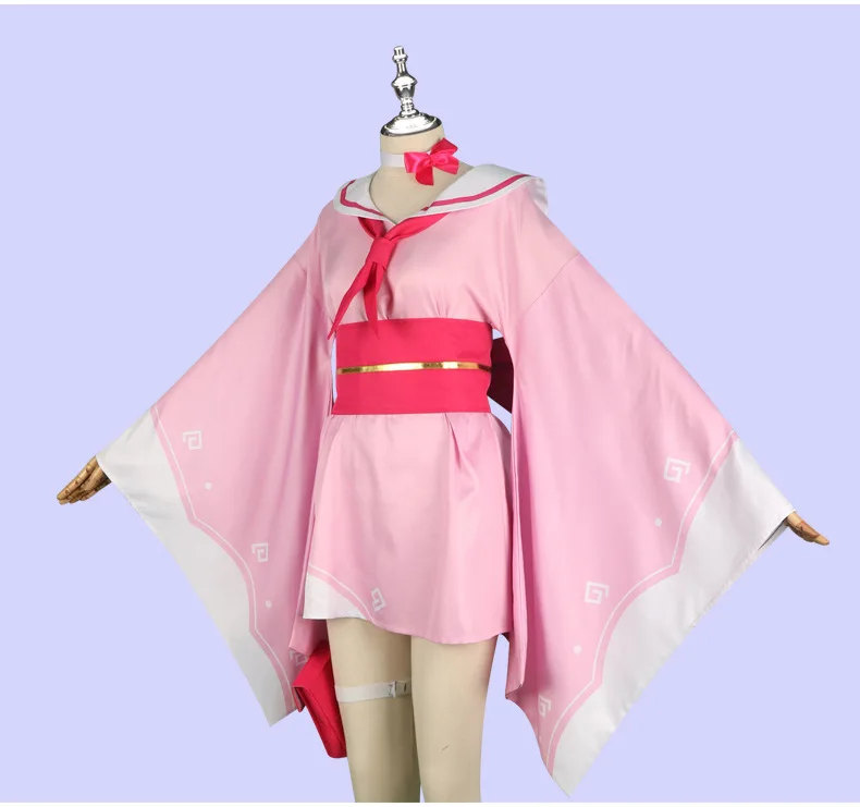 Унисекс аниме Cos Allied Hyakkiyako косплей костюм кимоно нестандартного размера