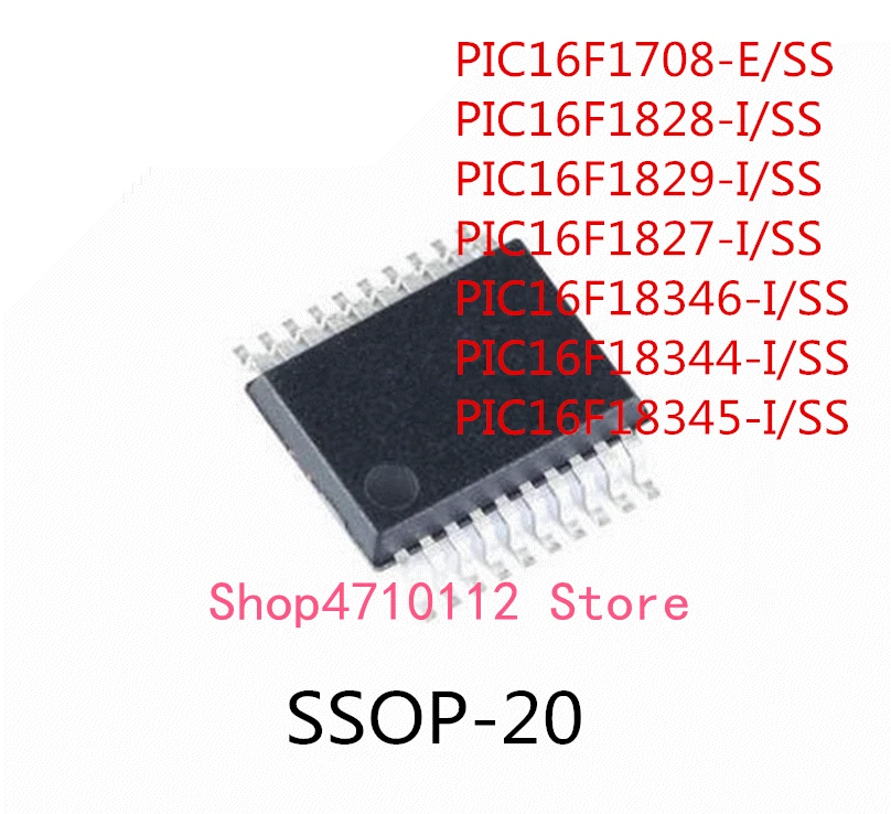 10 шт. Φ/SS PIC16F1708-E/SS PIC16F1828-I/SS PIC16F1829-I/SS PIC16F1827-I/SS PIC16F18346-I/SS