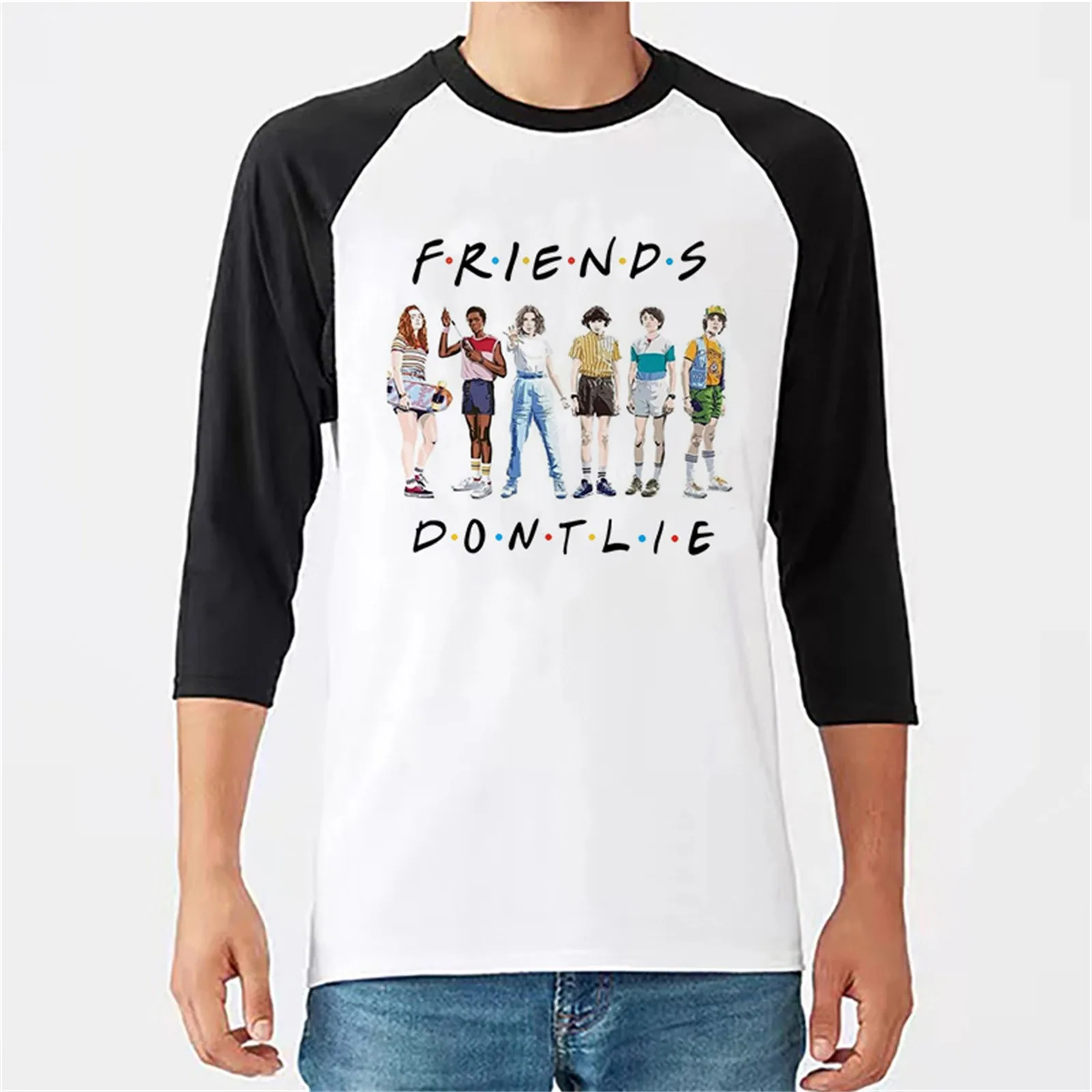 

Футболка унисекс с длинным рукавом «очень странные дела»