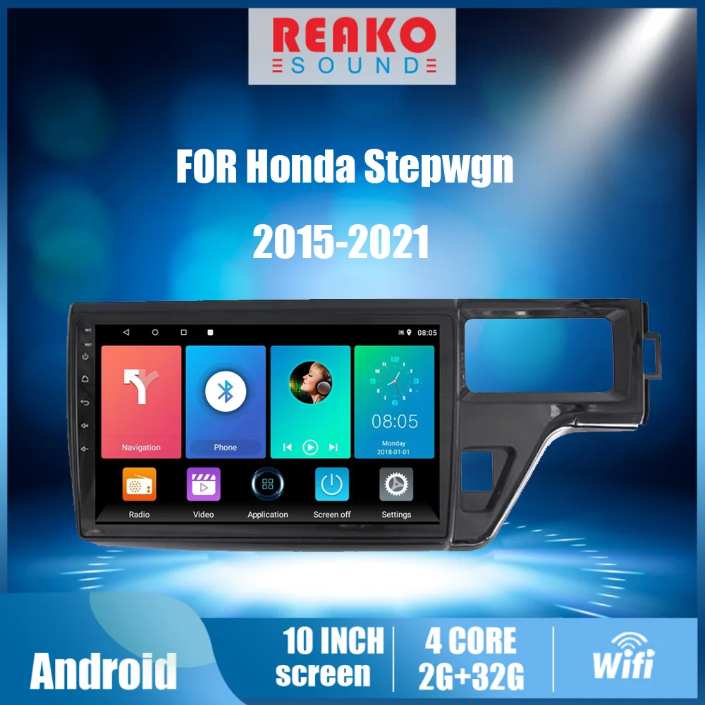 Автомагнитола для Honda Stepwgn 5 RHD 2015-2021 2 Din 4G Carplay мультимедийная система GPS-навигация