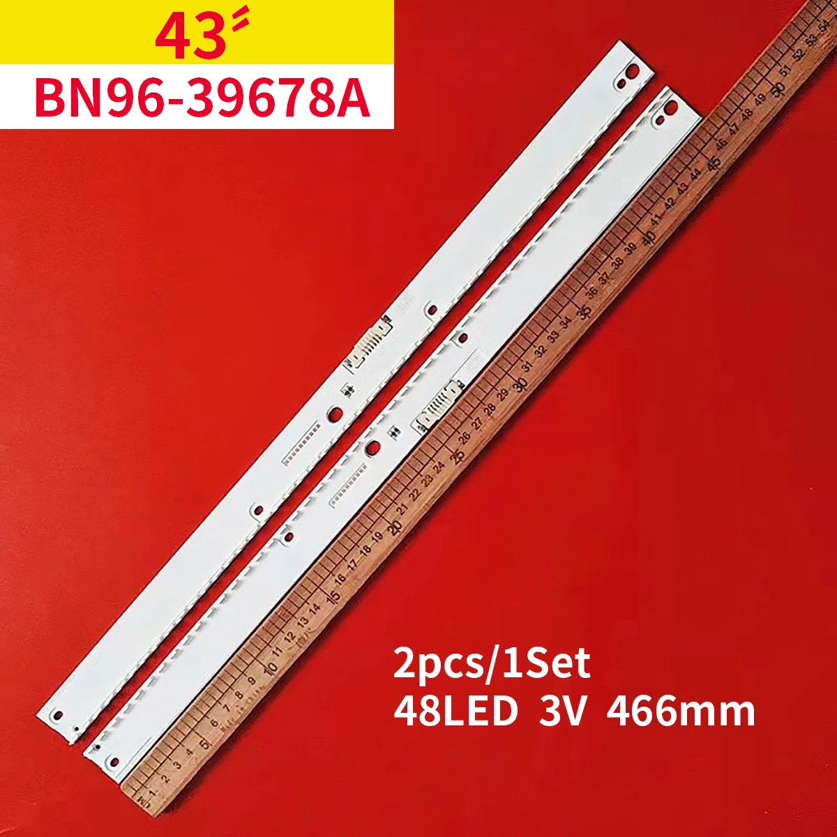 Светодиодная лента (2) для Sam sung UE43MU6670 UE43MU6400 UE43MU6500 UE43MU6510 UE43KU6670 BN96-39678A 39679A UN43KU7000F