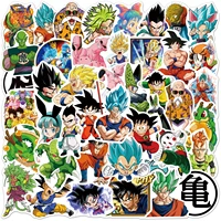 1050100pcs dragon ball stickers waterproof cartoon childrens toy scooter bike mobile laptop traveling bag doodle sticker