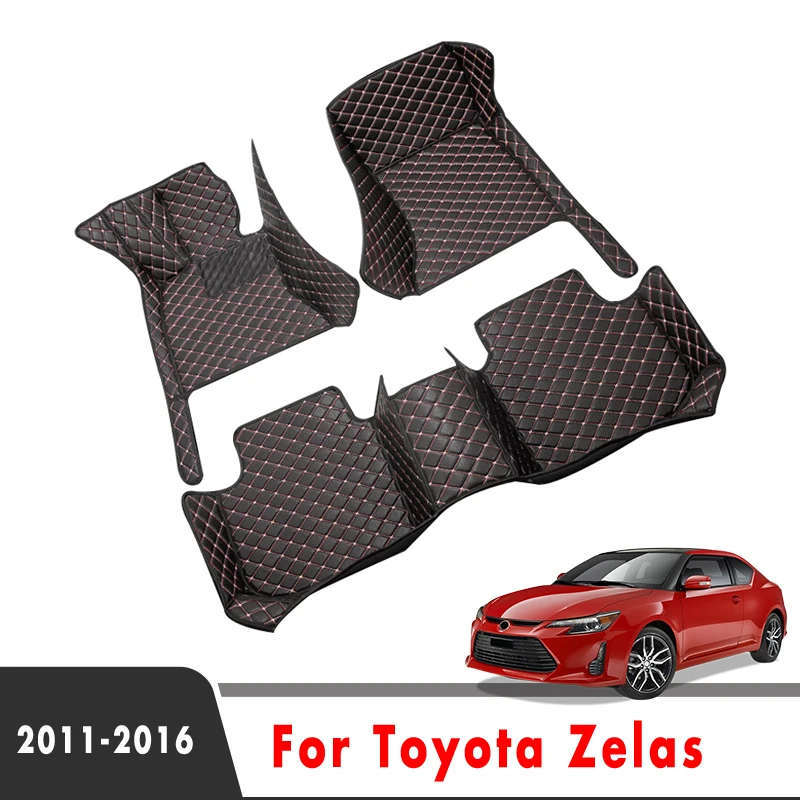 

LHD For Toyota Zelas 2016 2015 2014 2013 2012 2011 Car Floor Mats Waterproof Styling Covers Leather Carpets Custom Parts Protect