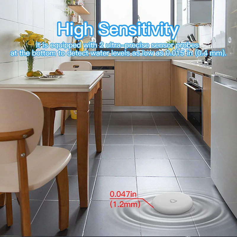 Датчик воды Tuya Zigbee детектор утечки наводнения приложение для удаленного