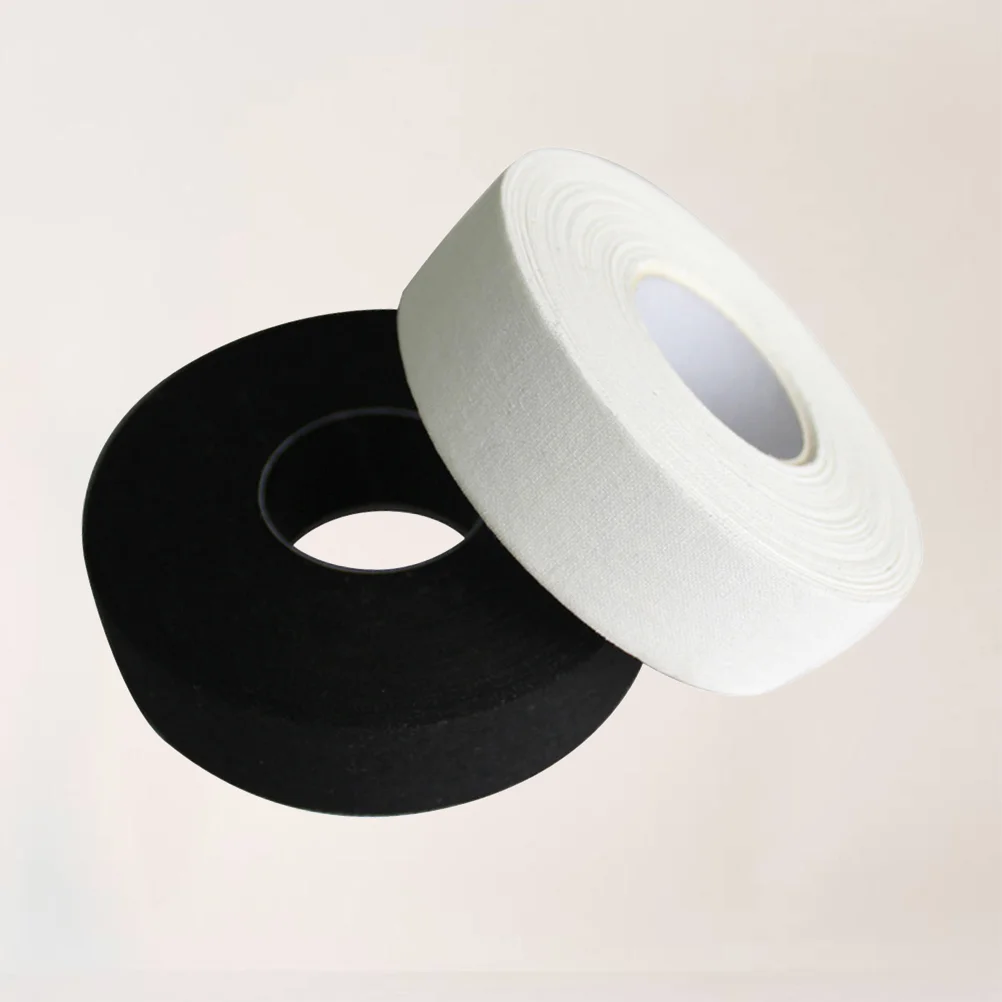 

Hockey Tape White Black Cloth Tape Anti Wear Resistant Sports Waterproof Tape Hockey Wrapper for Hockey 2