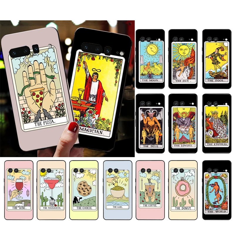 

Egypt mysterious Tarot Divination Phone Case for Google Pixel 7 Pro 7 6A 6 Pro 5A 4A 3A Pixel 4 XL Pixel 5 6 4 3 XL 3A XL 2 XL