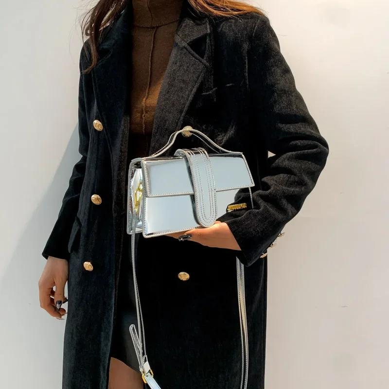 

JAC 2024 New Fashion Patent Leather Metallic Ladies Luxury Designer Handbag Elegant Messenger Female Shoulder Bags for Women