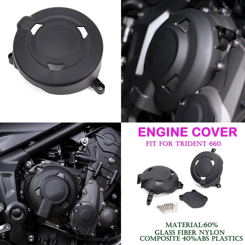 

For Trident 660 2021 Engine CoversProtectors Motorcycles Engine cover Protection Case Fit