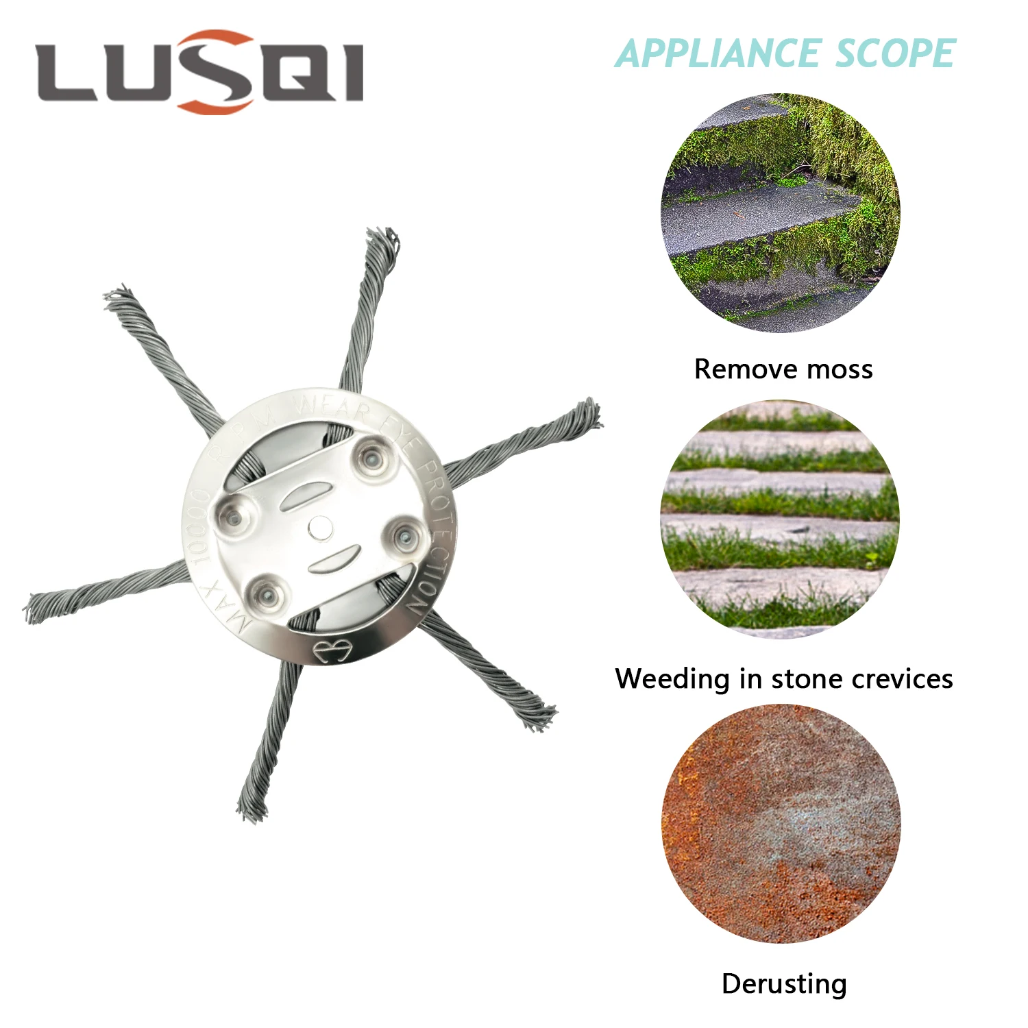LUSQI Steel Wire Grass Trimmer Head 6