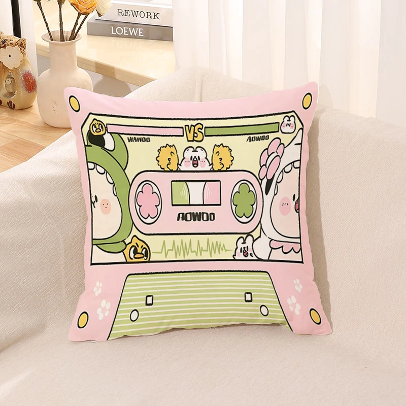 

Подарочный чехол для диванных подушек, украшение для автомобиля, кавайная лента, декоративные подушки, подушки для офиса, дивана, аниме, наволочка, наволочки для тела