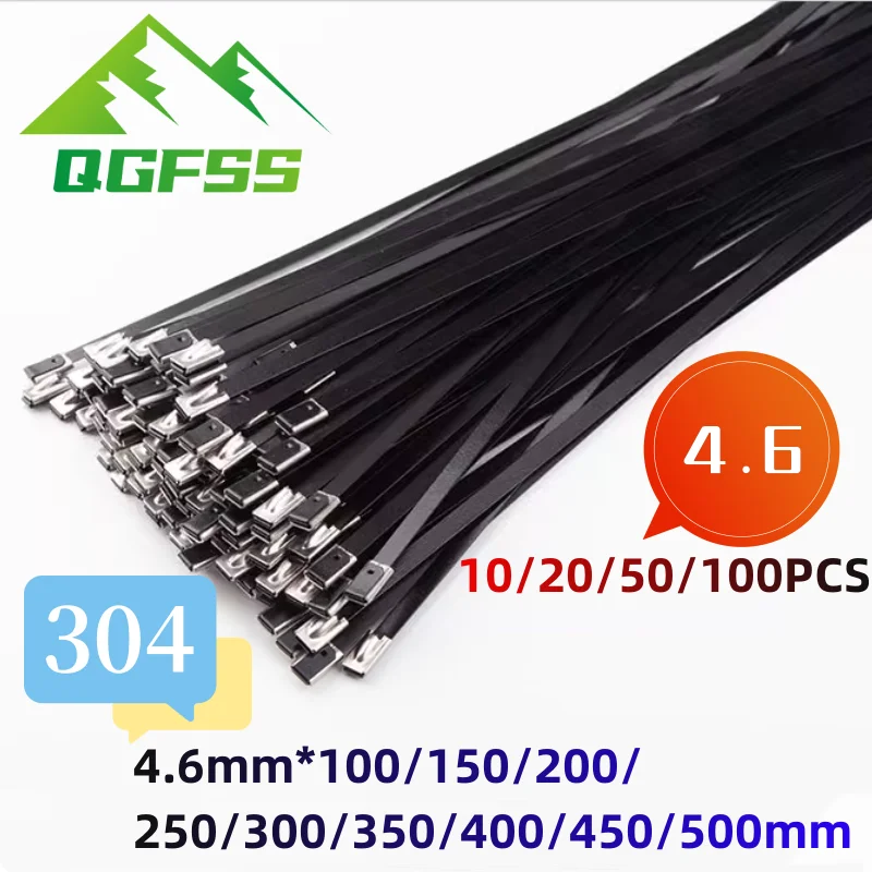 10-100 шт. кабельные стяжки из нержавеющей стали 8 мм