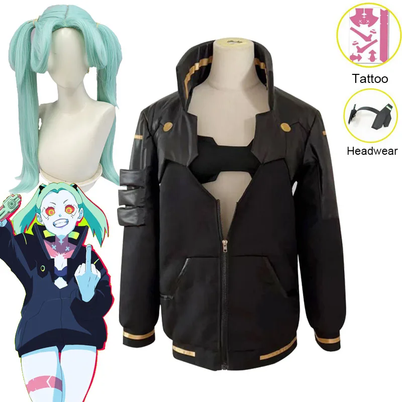

Anime Cyberpunk Edgerunners Rebecca Cosplay Costume Rebecca Halloween Uniform Women Carnival Costumes Cyberpunk Rebecca Suit