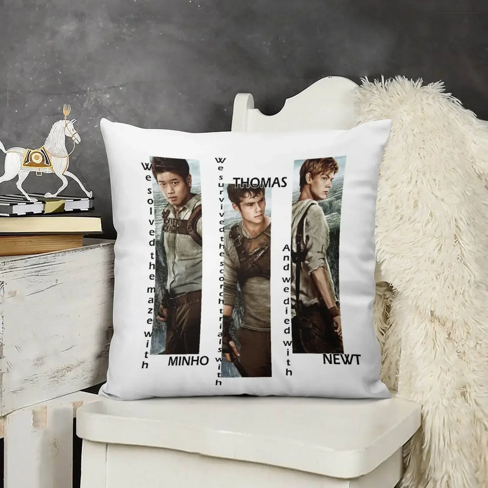 Maze Runner - Minho Thomas Newt декоративная подушка эластичный чехол для диванной подушки