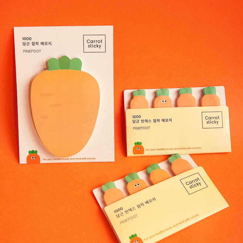 

Kawaii Stationery Sticky Notes Stationary Planner Stickers Radish Memo Pad Cute Cartoon Note Notebook Note Paper Message Note