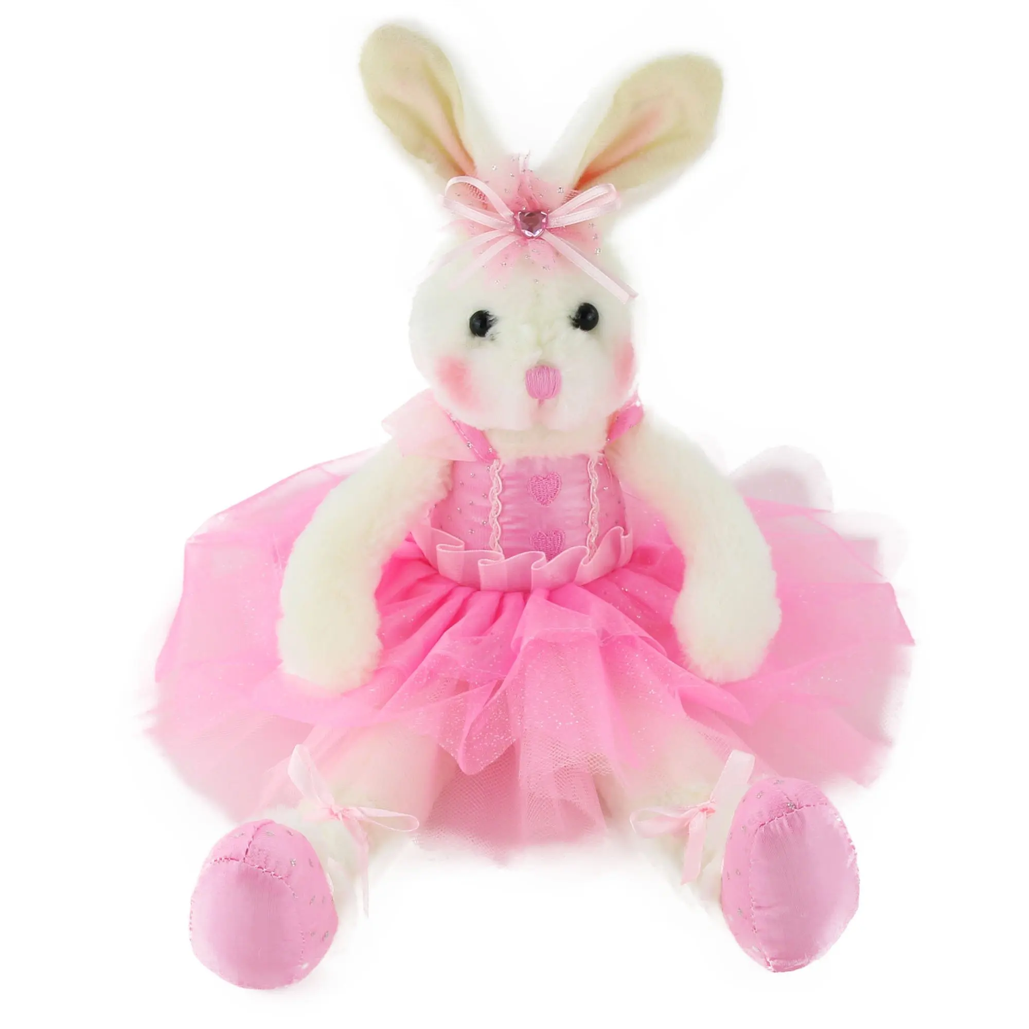 

38cm Pink Bunny Doll Plush Toys Soft Cute PP Cotton Rabbit High Quality Stuffed Animals for Girls Kids Birthday Festival Gift
