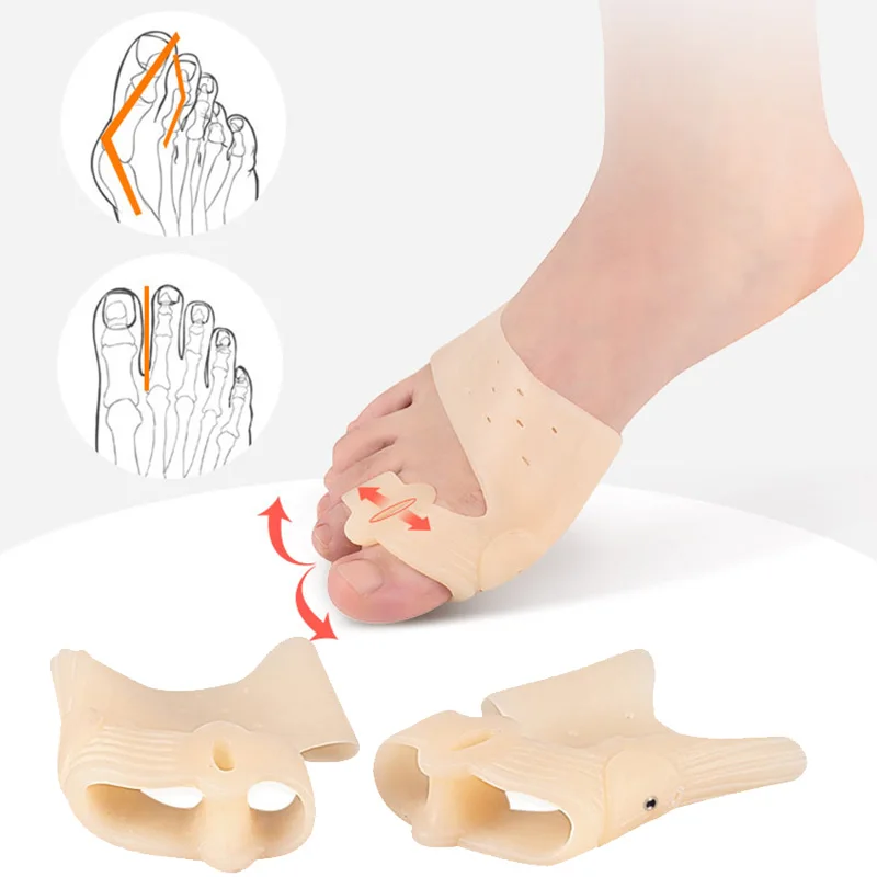 

Sdotter Toe Separator Bunion Corrector For Women Silicon Toe Straightener Hallux Valgus Corrector Magnetic Therapy Toe Corrector
