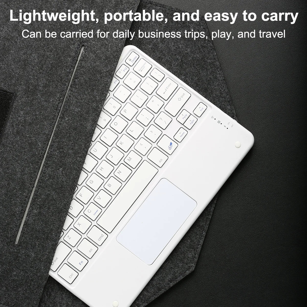 Беспроводная клавиатура с тачпадом ультратонкая мини-беспроводная