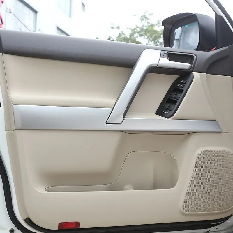 Для Toyota Land Cruiser Prado FJ150 10-2019 ABS серебристый Стайлинг автомобиля салон внешний