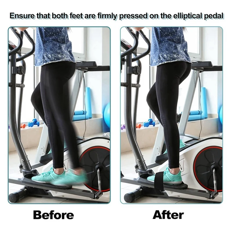 6 шт. регулируемые ремни для педалей тренажера эллиптических ног ремень педали