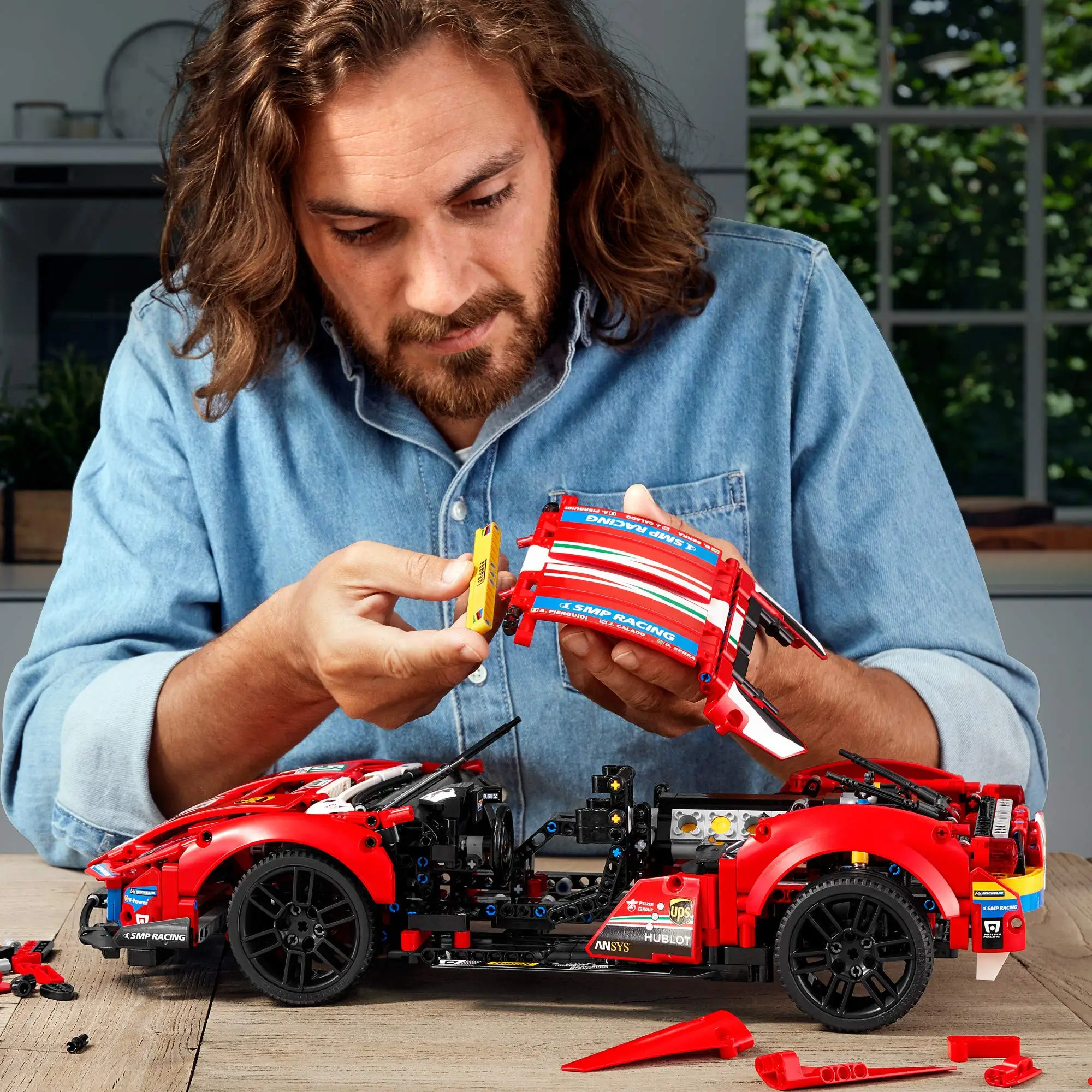 Конструктор LEGO &amp Technic Ferrari 488 GTE AF Racing #51 42125 г. сделайте верную версию известного
