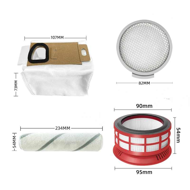 

Roller Brush Filter for Xiaomi Mijia SCWXCQ01RR Roborock H6 Vacuum Cleaner Replaceable Dedicated Parts
