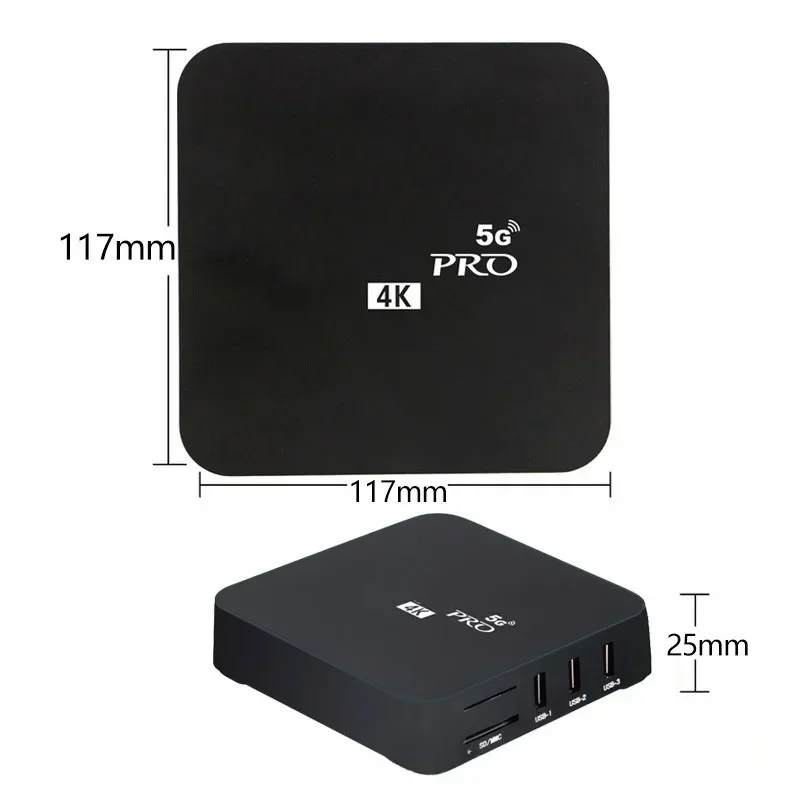 Фото 2024 Новый Smart TV Box MXQ-PRO 4K HD Android 10.0 Smart TV Box 2,4/5G Dual-WIFI 3D-видео медиаплеер Домашний кинотеатр ТВ-приставка №2