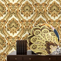 european wallpaper 3d embossed luxury damascus non woven wallpapers bedroom living room tv sofa background wall paper home decor