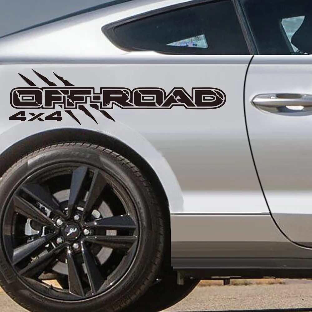 

2 шт. 4x4 внедорожный грузовик автомобильная наклейка наклейка для 2013-2019 кровать боковой бампер капот капот авто декор автомобиля